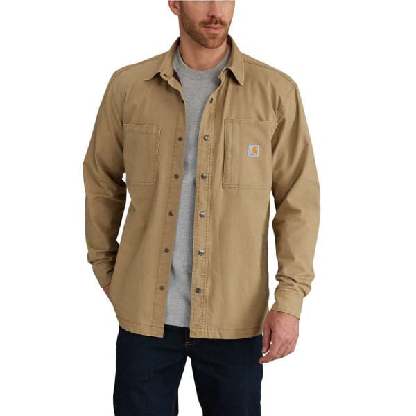 CARHARTT Men's Rugged Flex Rigby Fleece-Lined Shirt Jacket