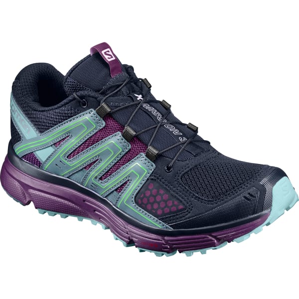 SALOMON Women's X-Mission 3 Trail Running Shoes, Navy Blazer/Grape Juice/North Atlantic