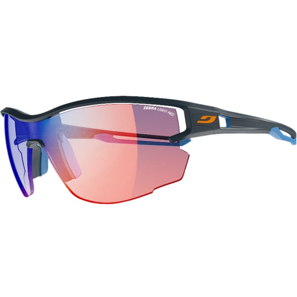 JULBO Aero Sunglasses with Zebra Light Red, Dark Blue/Blue