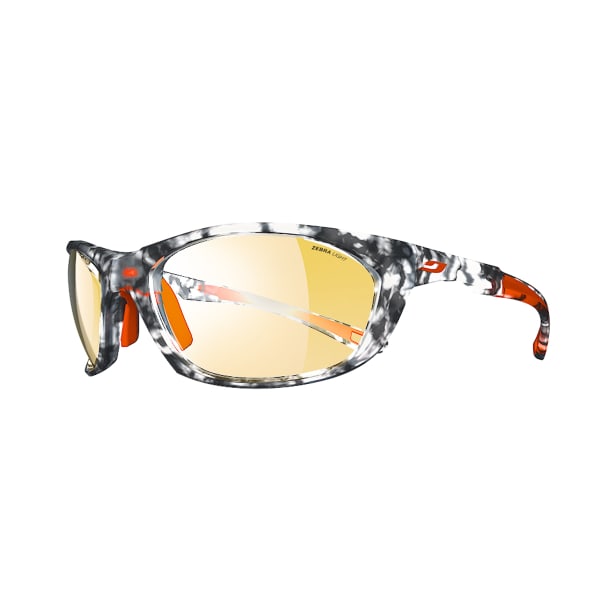 JULBO Race 2.0 Sunglasses with Zebra Light, Tortoiseshell Grey/Orange