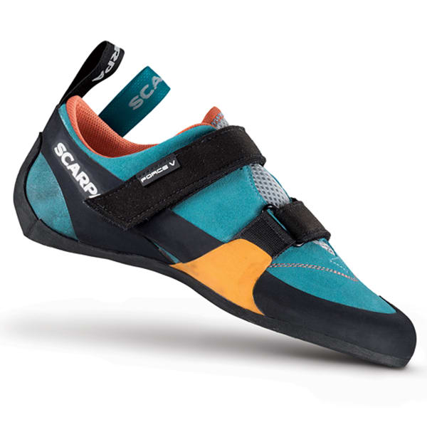 SCARPA Women's Force V Climbing Shoes, Ice Fall/Mandarin Red