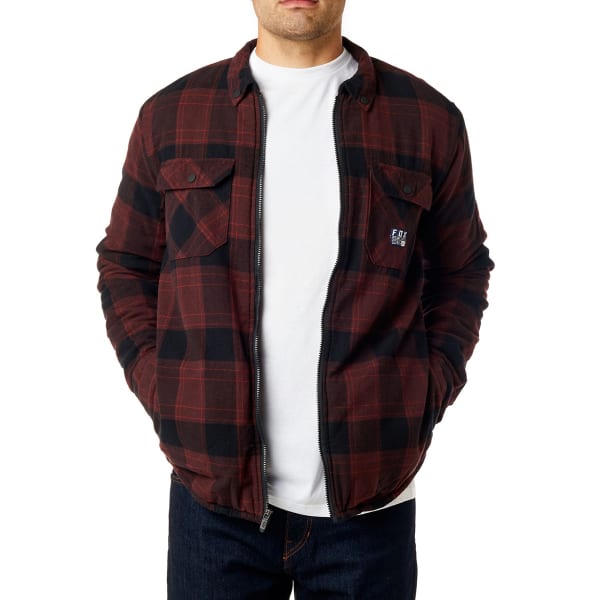 FOX Men's Torrent Sherpa-Lined Flannel Shirt