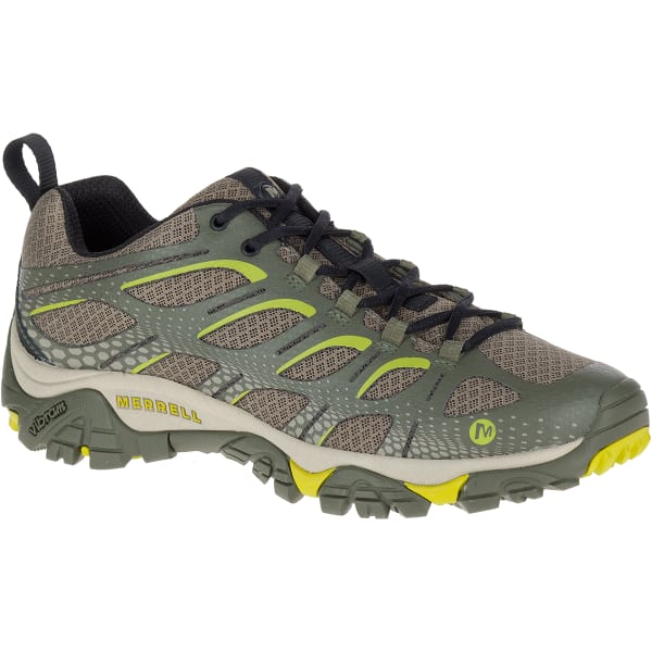 MERRELL Men's Moab Edge Hiking Shoes, Dusty Olive