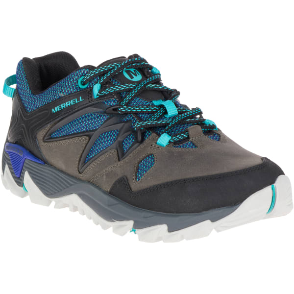 MERRELL Women's All Out Blaze 2 Hiking Shoes, Pewter/Mazarine Blue