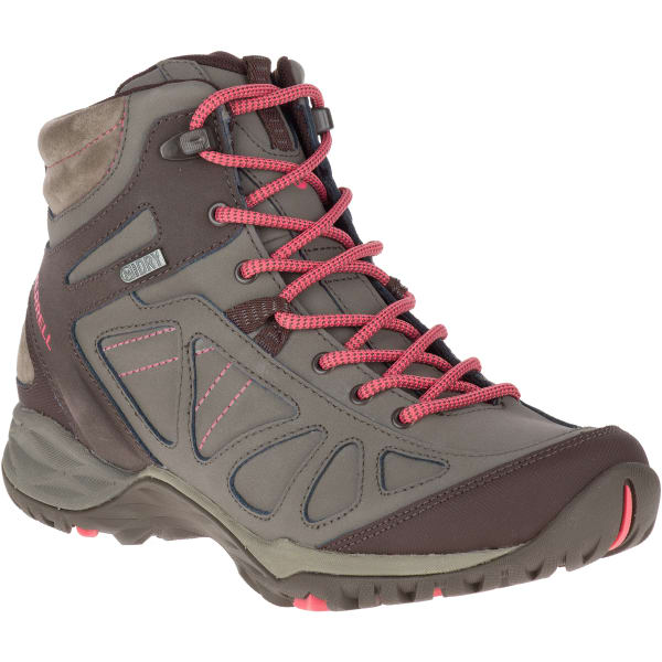 MERRELL Women's Siren Q2 Mid Waterproof Hiking Boots, Boulder