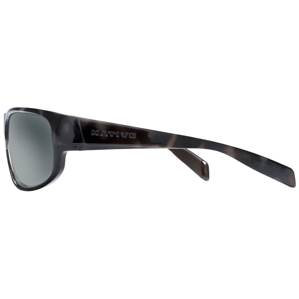 NATIVE EYEWEAR Crestone Sunglasses Obsidian /Dark Gray/Light Gray, Gray