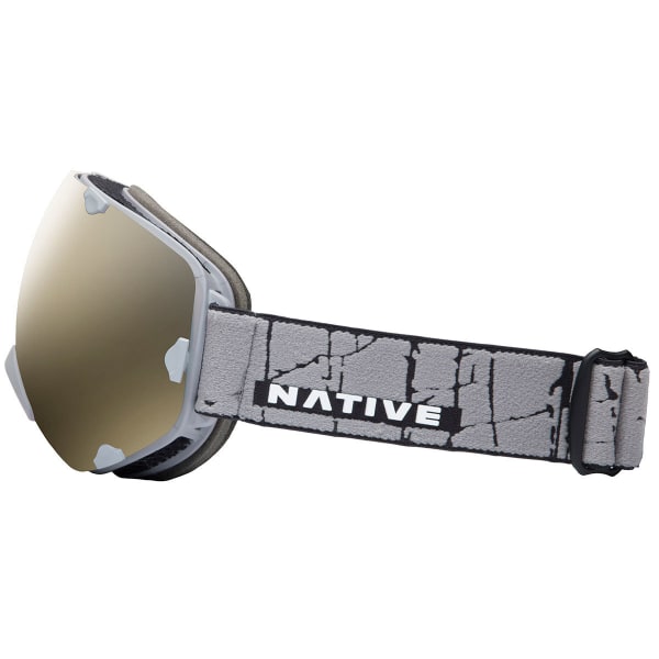 NATIVE EYEWEAR Spindrift Goggles, Aspen Bark/SnowTuned Silver