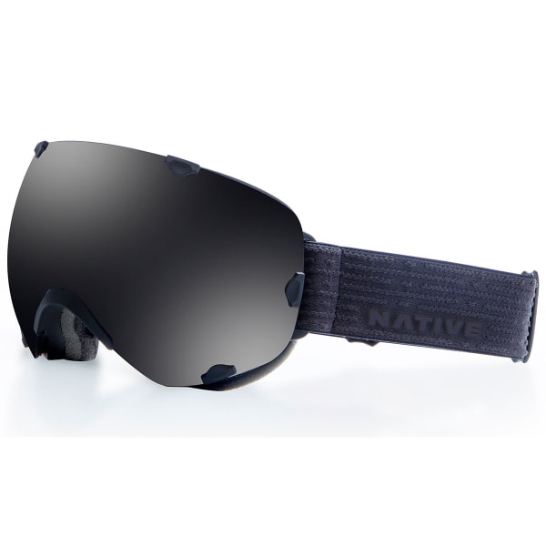 NATIVE EYEWEAR Spindrift Goggles, Black Jack/Dark Gray