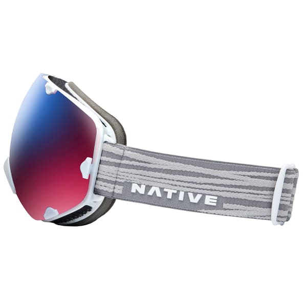 NATIVE EYEWEAR Spindrift Goggles, Gray Lines/SnowTuned Rose Blue