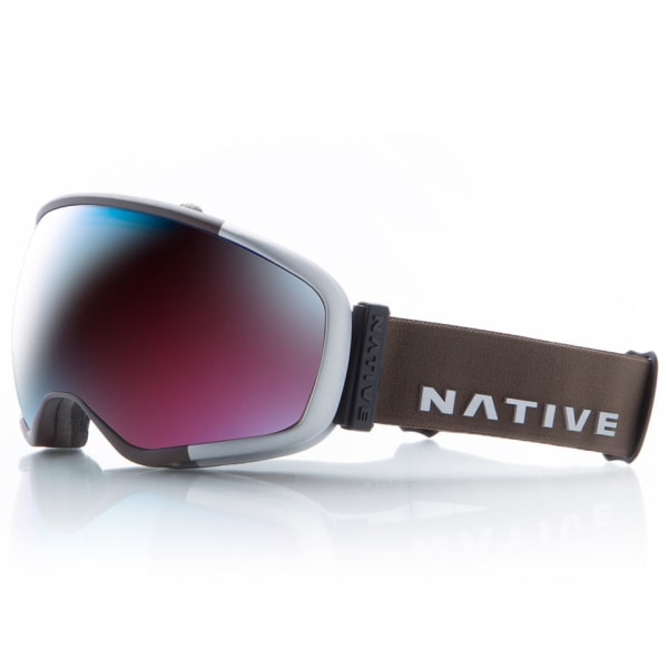 NATIVE EYEWEAR Tank7 Goggles, Aluminum/SnowTuned Rose Blue