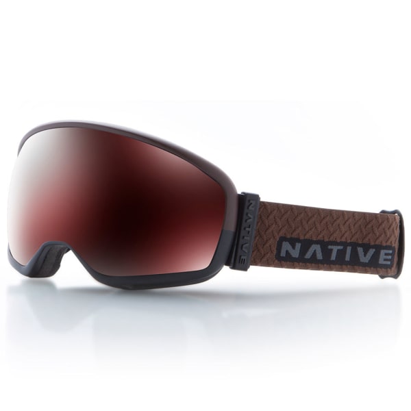 NATIVE EYEWEAR Tank7 Goggles, Kickplate/SnowTuned Silver