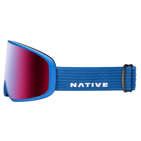 NATIVE EYEWEAR Tenmile Goggles, Cobalt/SnowTuned Rose Blue