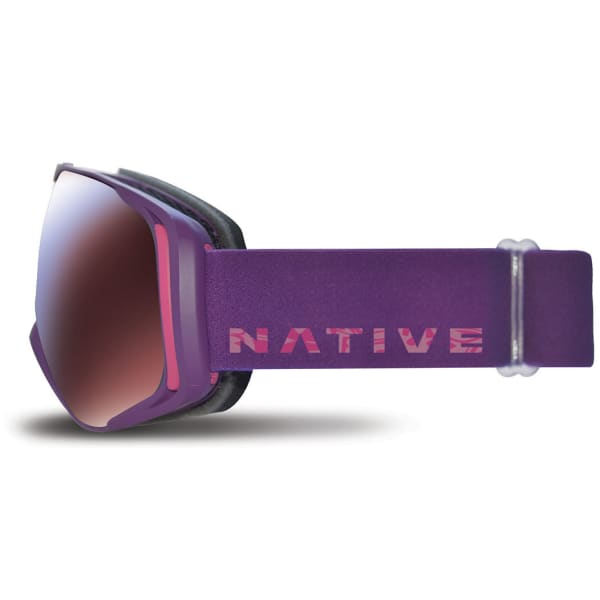 NATIVE EYEWEAR Upslope Goggles, Purple Totem/SnowTuned Rose Blue