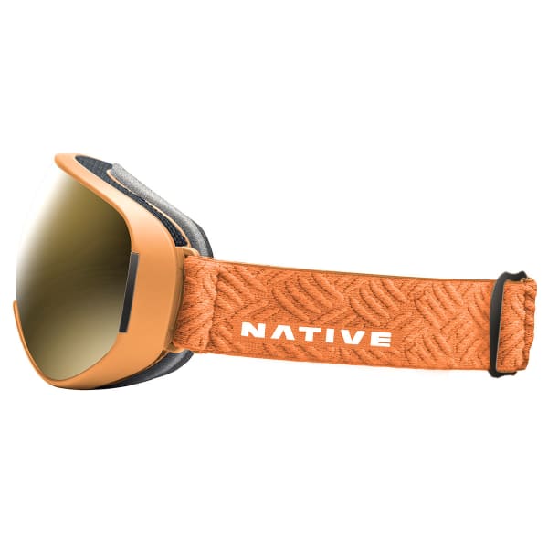 NATIVE EYEWEAR DropZone Snow Goggles, Sierra/SnowTuned Silver Mirror