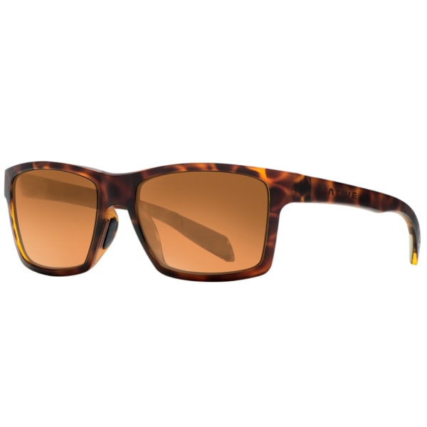 NATIVE EYEWEAR Flatirons Sunglasses, Desert Tortoise, Bronze Lens