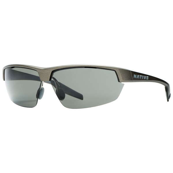 NATIVE EYEWEAR Hardtop UItra Sunglasses, Charcoal/Gray