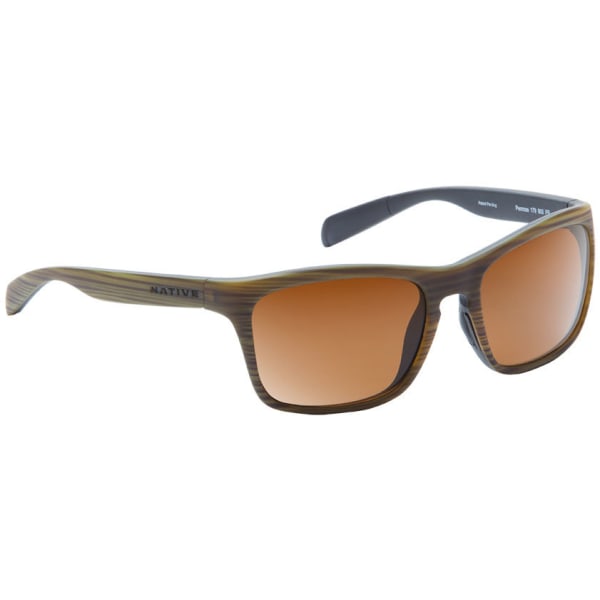 NATIVE EYEWEAR Penrose Sunglasses, Wood Black/Brown