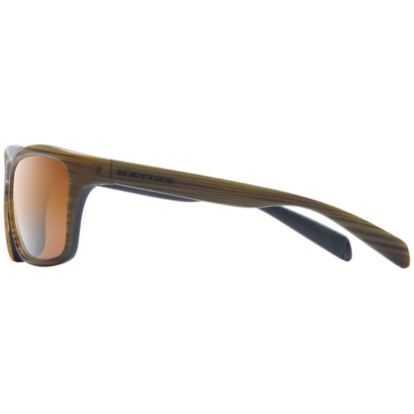 NATIVE EYEWEAR Penrose Sunglasses, Wood Black/Brown