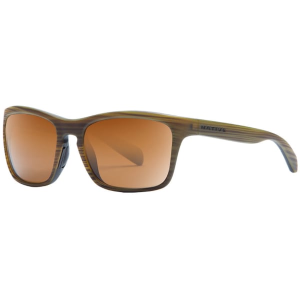 NATIVE EYEWEAR Penrose Sunglasses, Wood Black/Brown