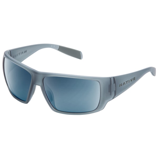 NATIVE EYEWEAR Sightcaster Sunglasses Matte Smoke Crystal, Blue Crystal