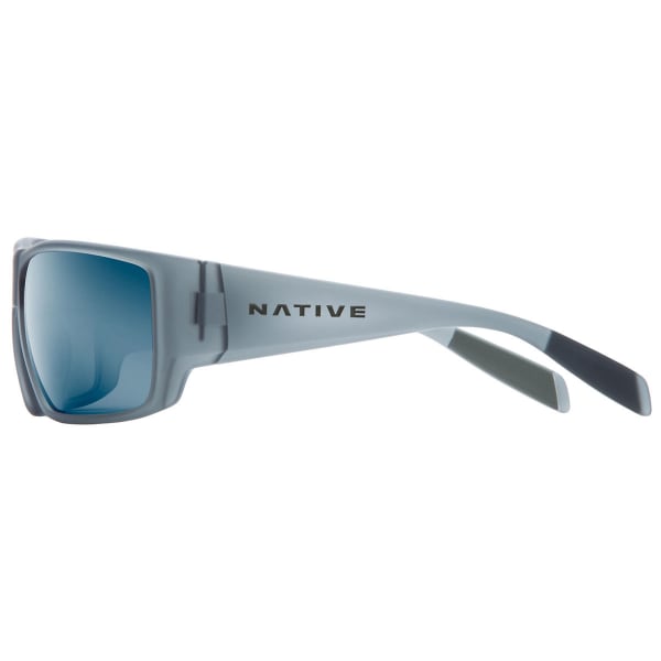 NATIVE EYEWEAR Sightcaster Sunglasses Matte Smoke Crystal, Blue Crystal