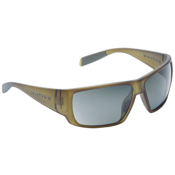 NATIVE EYEWEAR Sightcaster Sunglasses, Matte Moss/Gray