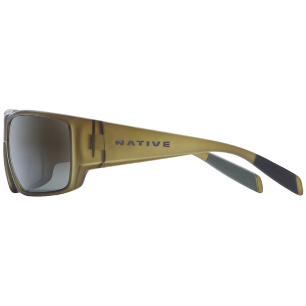 NATIVE EYEWEAR Sightcaster Sunglasses, Matte Moss/Gray