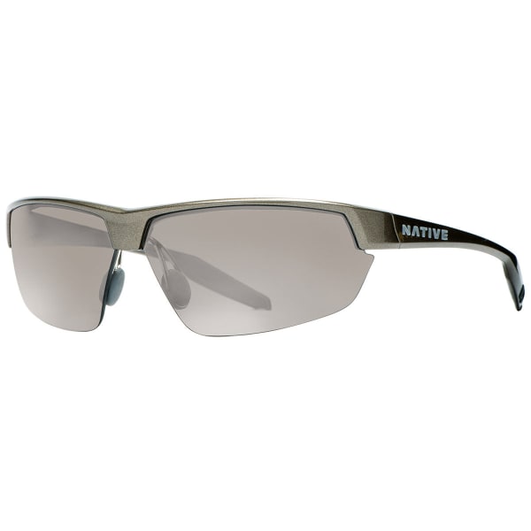 NATIVE EYEWEAR Hardtop Ultra Sunglasses, Gunmetal/Silver Reflex