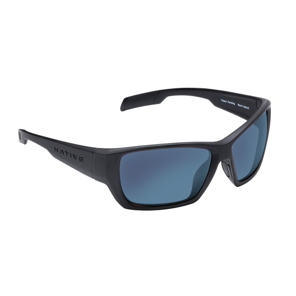 NATIVE EYEWEAR Ward Sunglasses Matte Black/Blue Reflex