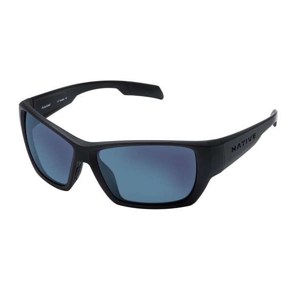 NATIVE EYEWEAR Ward Sunglasses Matte Black/Blue Reflex