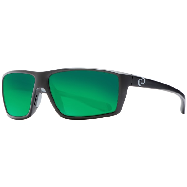 NATIVE EYEWEAR Sidecar Sunglasses, Matte Black/Green Reflex