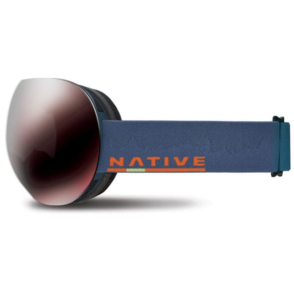 NATIVE EYEWEAR Backbowl Goggles, Timber/Silver