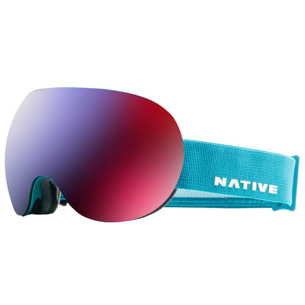 NATIVE EYEWEAR Backbowl Goggles, Tundra - SnowTuned Rose Blue