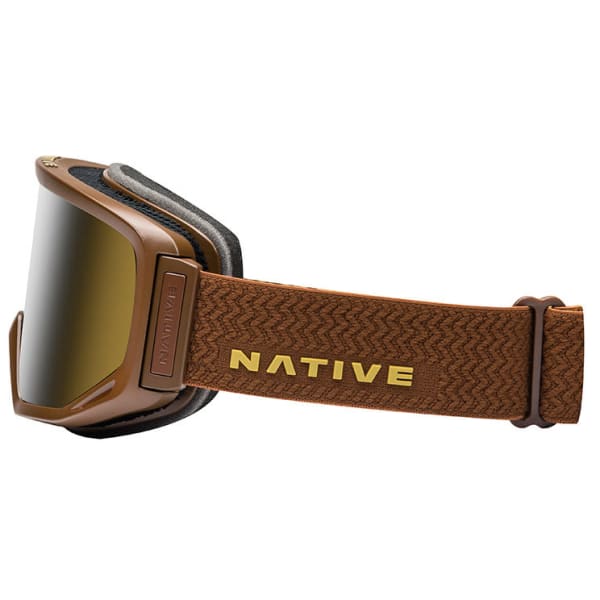 NATIVE EYEWEAR Coldfront Goggles, Buckskin - SnowTuned Silver