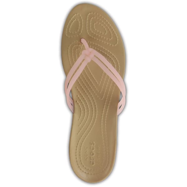 CROCS Women's Isabella Flip Flops, APC/Gold