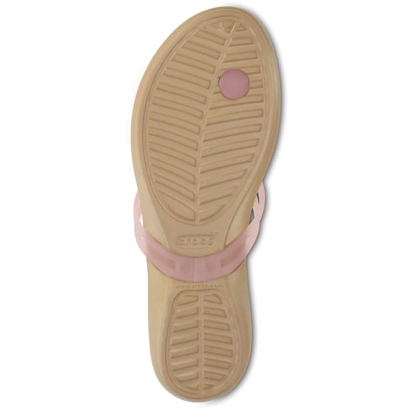 CROCS Women's Isabella Flip Flops, APC/Gold