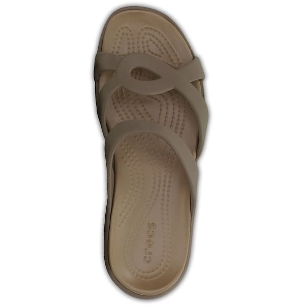 CROCS Women's Meleen Twist Sandals, Mushroom/Gold