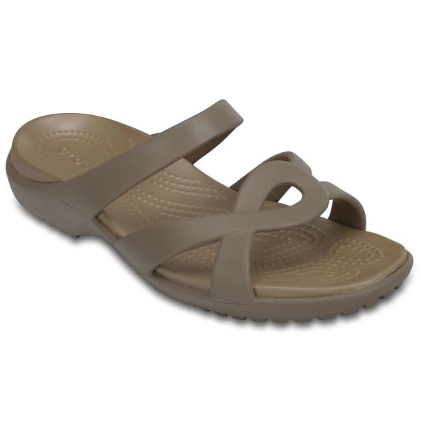 CROCS Women's Meleen Twist Sandals, Mushroom/Gold