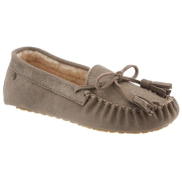 BEARPAW Women's Rosalina Slippers, Pewter Distressed