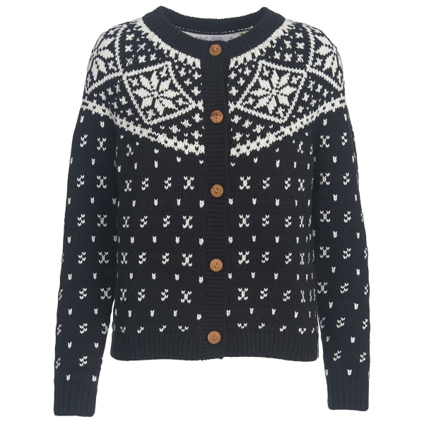 WOOLRICH Women's Snowfall Valley Snowflake Cardigan Sweater