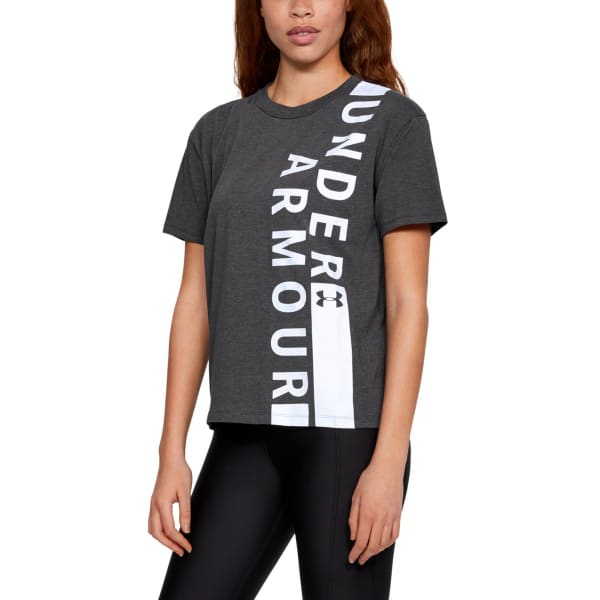 UNDER ARMOUR Women's UA Girlfriend Wordmark Crew Short-Sleeve Tee