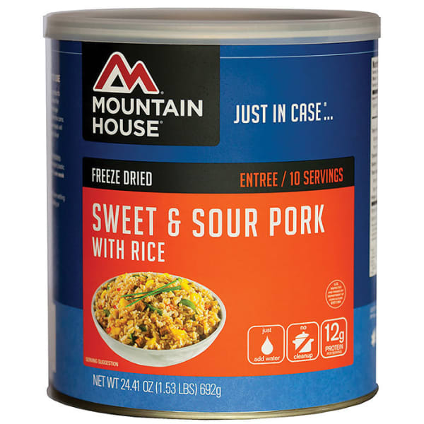 MOUNTAIN HOUSE Sweet and Sour Pork with Rice, #10 Can