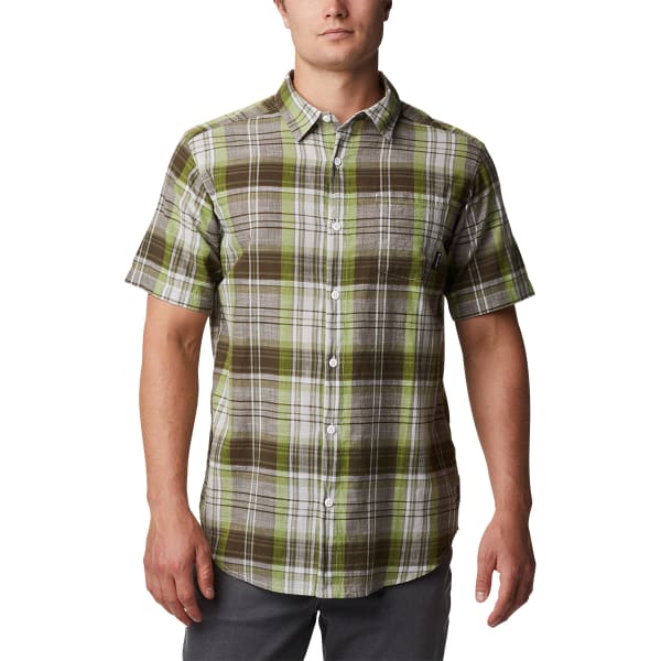 COLUMBIA Men's Under Exposure Yarn-Dye Short Sleeve Shirt