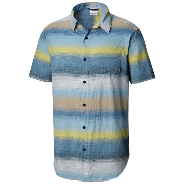 COLUMBIA Men's Under Exposure Yarn-Dye Short Sleeve Shirt