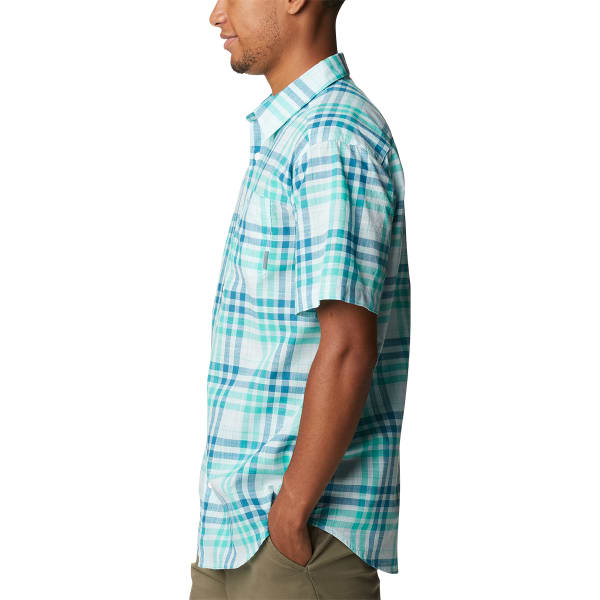 COLUMBIA Men's Under Exposure Yarn-Dye Short Sleeve Shirt