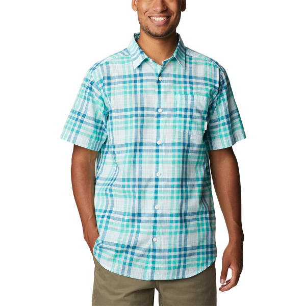 COLUMBIA Men's Under Exposure Yarn-Dye Short Sleeve Shirt