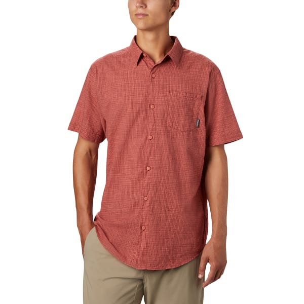 COLUMBIA Men's Under Exposure Yarn-Dye Short Sleeve Shirt