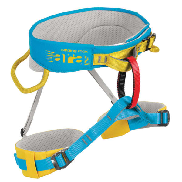 SINGING ROCK Ara Children's Sit Harness, Blue/Yellow