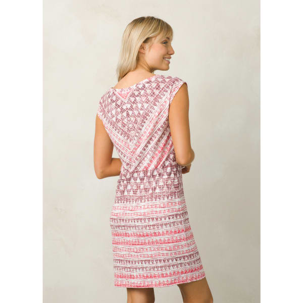 Prana Pink and Green Print Dress