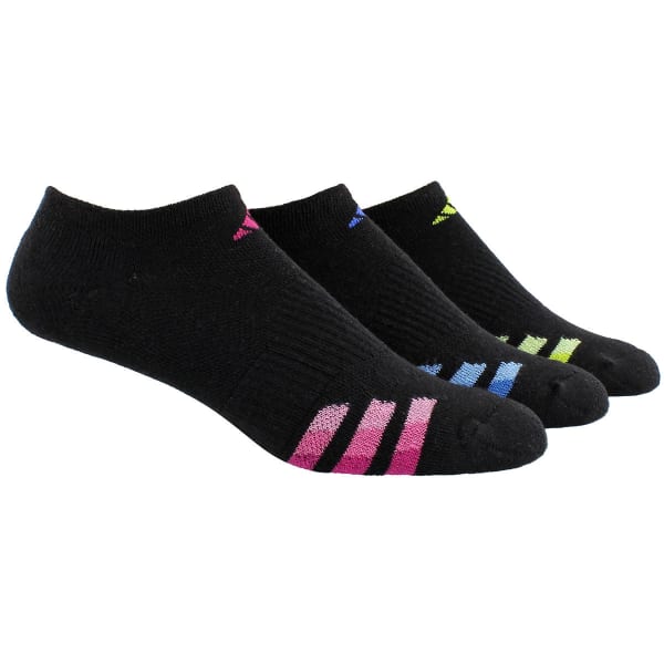 ADIDAS Women's Cushioned Variegated No-Show Socks, 3-Pack